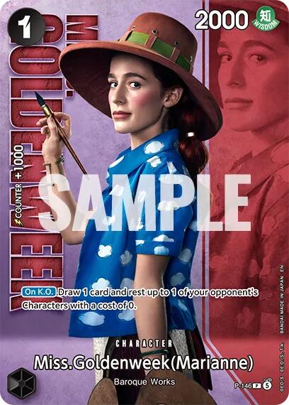 Miss.Goldenweek (Marianne) - P-146 (Premium Card Collection -Live Action Edition Vol.2 Baroque Works-) [One Piece Promotion Cards] | Black Swamp Games