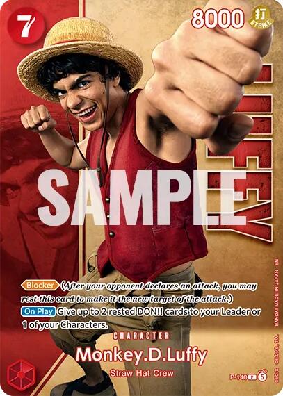 Monkey.D.Luffy (P-140) (Premium Card Collection -Live Action Edition Vol.2 Straw Hat Crew-) [One Piece Promotion Cards] | Black Swamp Games