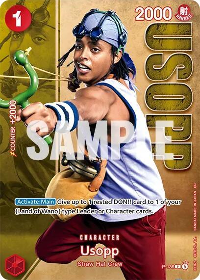 Usopp (P-136) (Premium Card Collection -Live Action Edition Vol.2 Straw Hat Crew-) [One Piece Promotion Cards] | Black Swamp Games