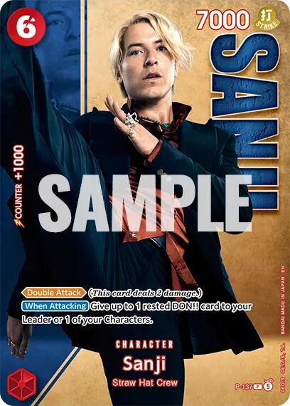 Sanji (P-137) (Premium Card Collection -Live Action Edition Vol.2 Straw Hat Crew-) [One Piece Promotion Cards] | Black Swamp Games