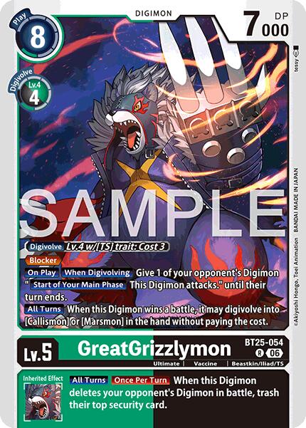GreatGrizzlymon [BT25-054] [Dual Revolution] | Black Swamp Games
