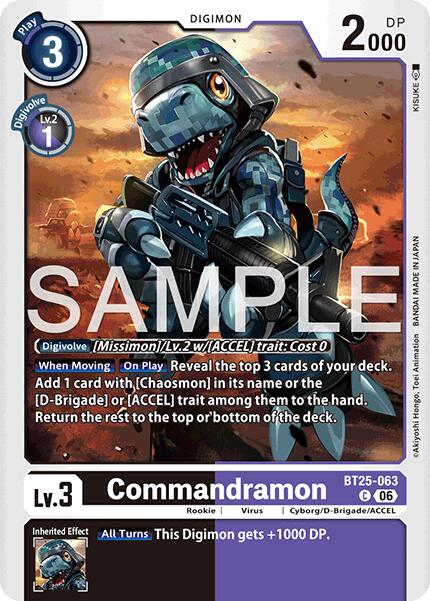 Commandramon [BT25-063] [Dual Revolution] | Black Swamp Games