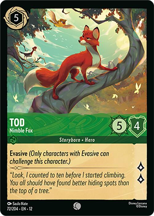 Tod - Nimble Fox (72/204) [Wilds Unknown] | Black Swamp Games