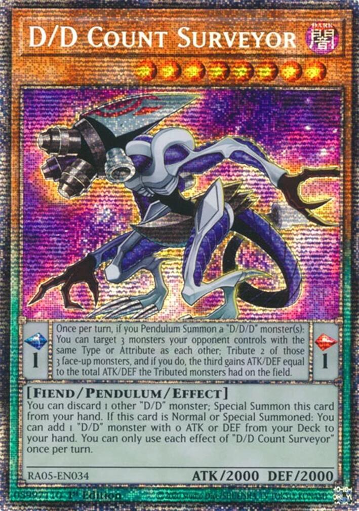 D/D Count Surveyor (Starlight Rare) [RA05-EN034] Starlight Rare | Black Swamp Games