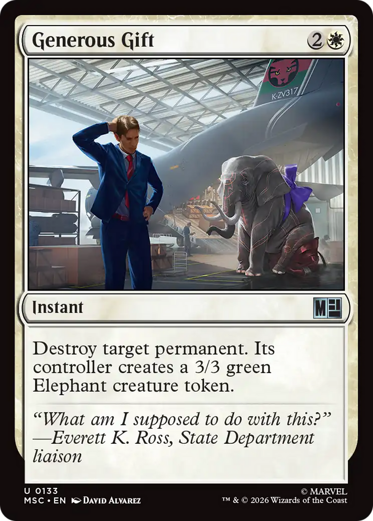 Generous Gift (Surge Foil) [Marvel Super Heroes Commander] | Black Swamp Games