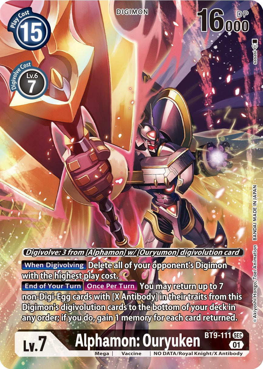 Alphamon: Ouryuken [BT9-111] (Alternate Art) [X Record] | Black Swamp Games