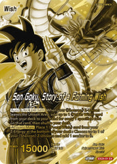 Son Goku // Son Goku, Story of a Forming Wish (Championship Golden Card 2026 Vol.1) (EX24-01) [Tournament Promotion Cards] | Black Swamp Games