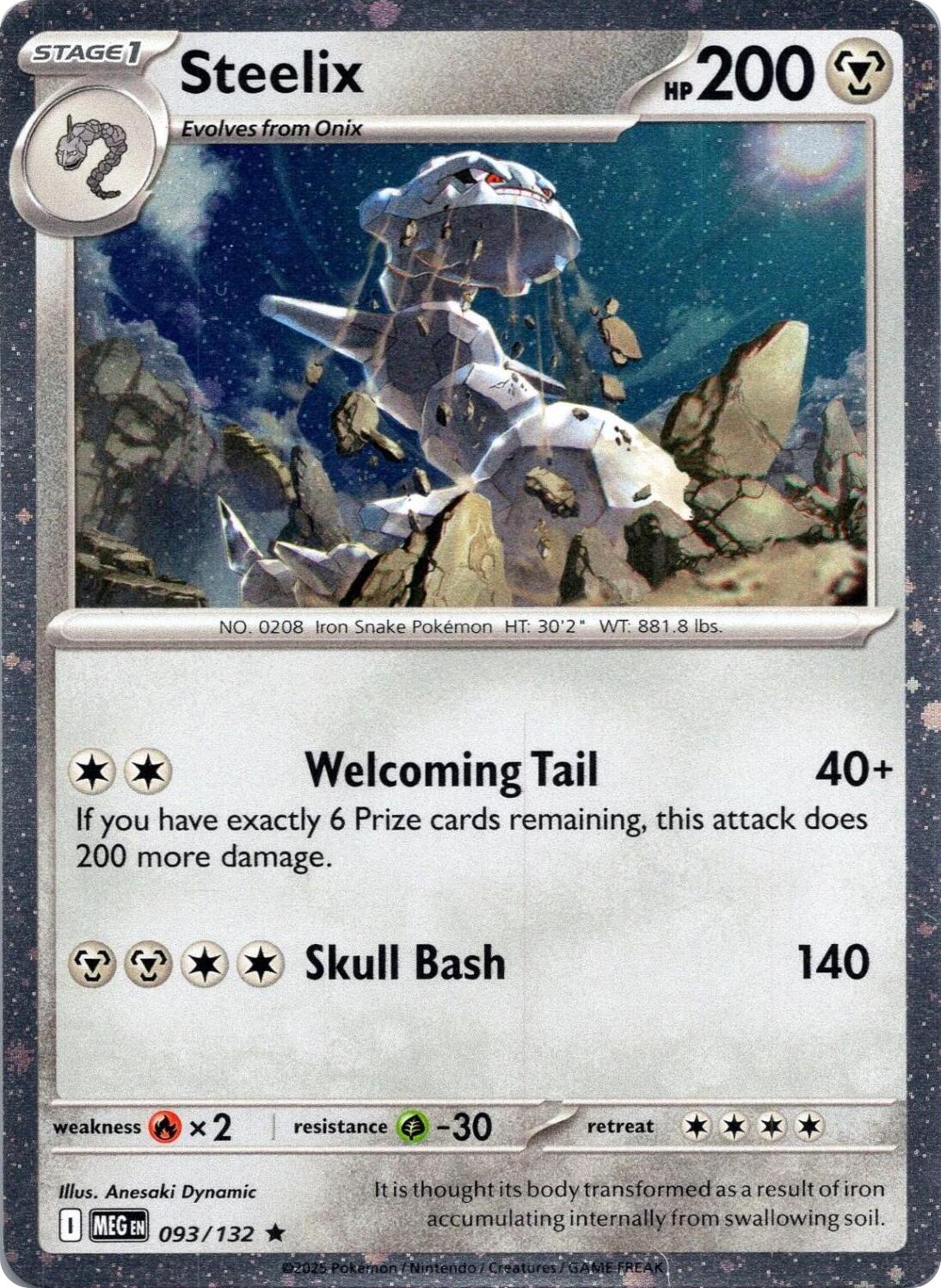 Steelix (093/132) (Cosmos Holo) [Mega Evolution: Base Set] | Black Swamp Games
