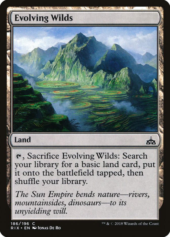 Evolving Wilds [Rivals of Ixalan] | Black Swamp Games