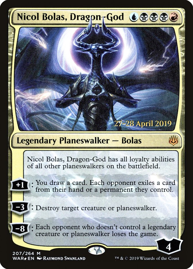 Nicol Bolas, Dragon-God [War of the Spark Prerelease Promos] | Black Swamp Games