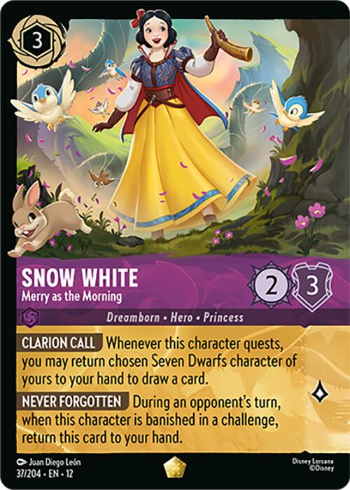 Snow White - Merry as the Morning (Foil) (37/204) [Wilds Unknown] | Black Swamp Games