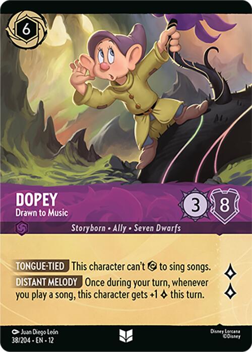 Dopey - Drawn to Music (Foil) (38/204) [Wilds Unknown] | Black Swamp Games
