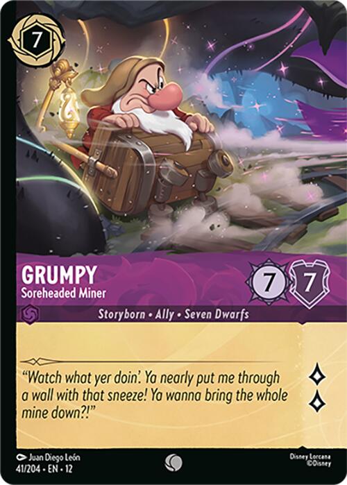 Grumpy - Soreheaded Miner (Foil) (41/204) [Wilds Unknown] | Black Swamp Games