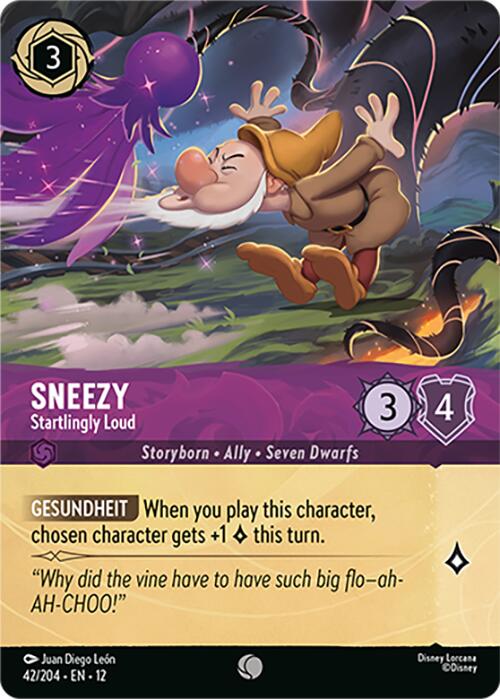 Sneezy - Startlingly Loud (Foil) (42/204) [Wilds Unknown] | Black Swamp Games