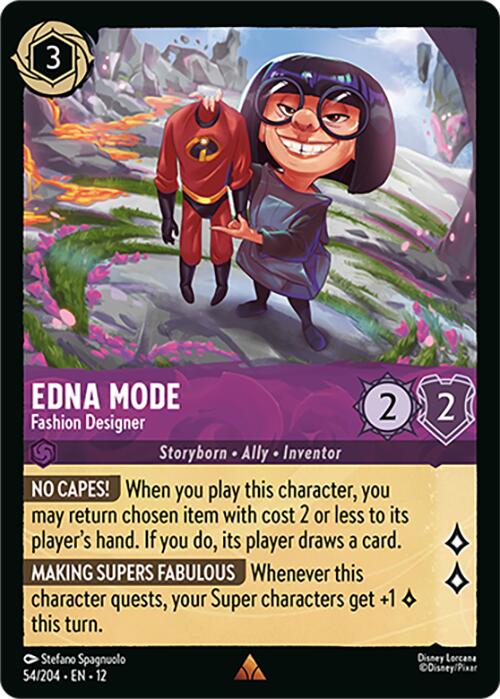 Edna Mode - Fashion Designer (54/204) [Wilds Unknown] | Black Swamp Games