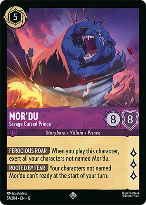 Mor'du - Savage Cursed Prince (57/204) [Wilds Unknown] | Black Swamp Games