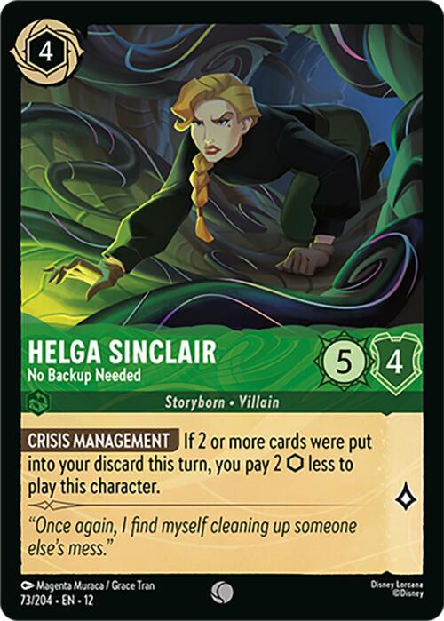 Helga Sinclair - No Backup Needed (73/204) [Wilds Unknown] | Black Swamp Games