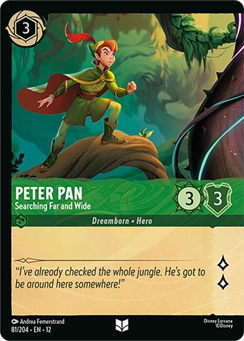 Peter Pan - Searching Far and Wide (Foil) (81/204) [Wilds Unknown] | Black Swamp Games