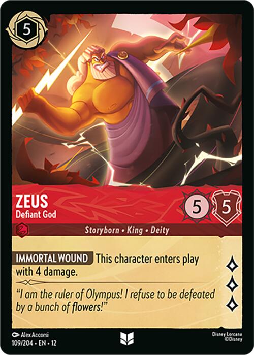 Zeus - Defiant God (109/204) [Wilds Unknown] | Black Swamp Games