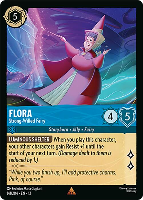 Flora - Strong-Willed Fairy (141/204) [Wilds Unknown] | Black Swamp Games