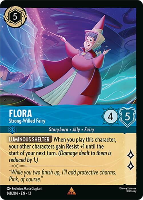 Flora - Strong-Willed Fairy (Foil) (141/204) [Wilds Unknown] | Black Swamp Games