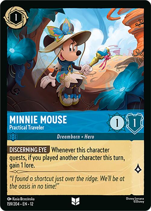 Minnie Mouse - Practical Traveler (159/204) [Wilds Unknown] | Black Swamp Games