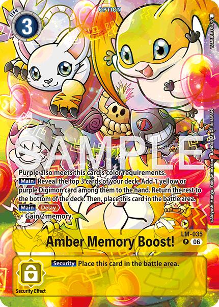 Amber Memory Boost! [LM-035] (Alternate Art) [Starter Deck: Beatbreak] | Black Swamp Games