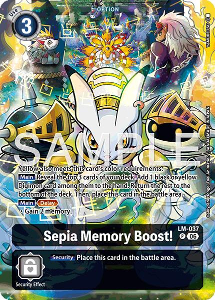 Sepia Memory Boost! [LM-037] (Alternate Art) [Starter Deck: Beatbreak] | Black Swamp Games