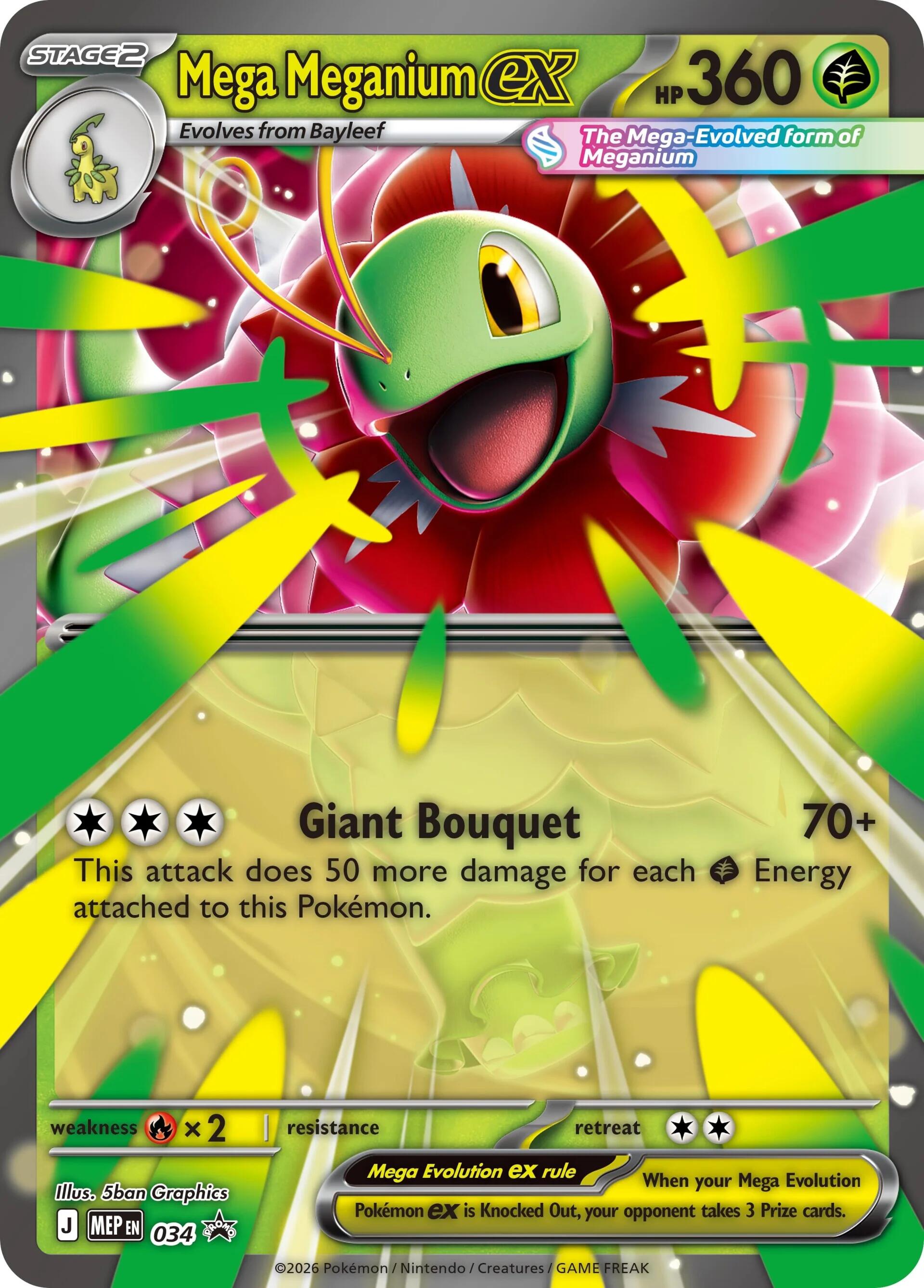Mega Meganium ex (034) [Mega Evolution Promo] | Black Swamp Games