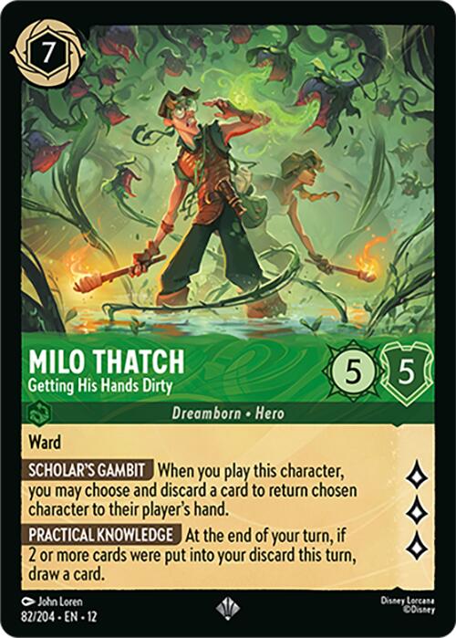 Milo Thatch - Getting His Hands Dirty (82/204) [Wilds Unknown] | Black Swamp Games