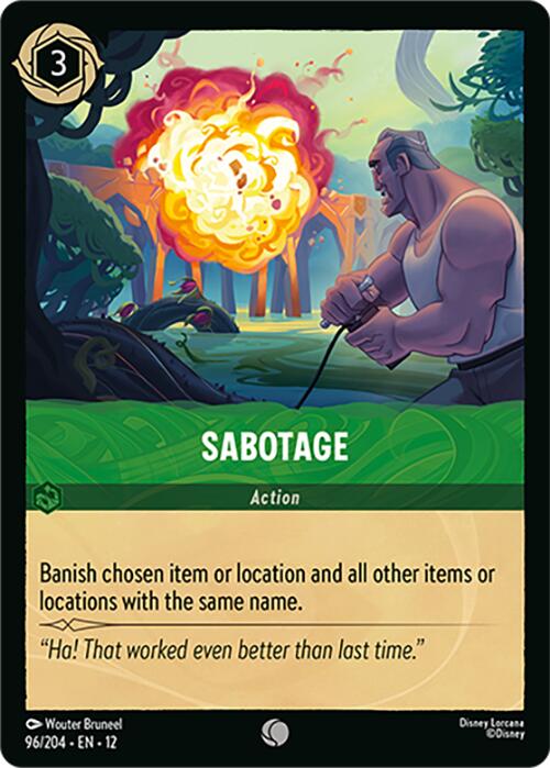 Sabotage (96/204) [Wilds Unknown] | Black Swamp Games
