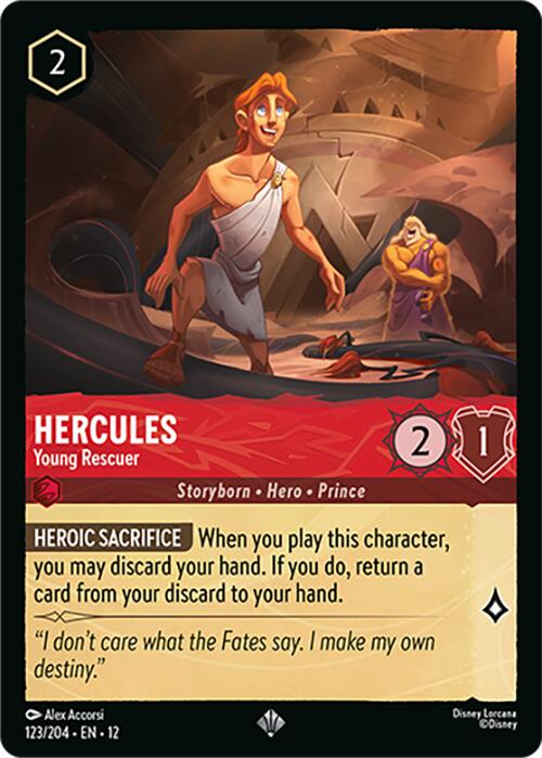 Hercules - Young Rescuer (123/204) [Wilds Unknown] | Black Swamp Games