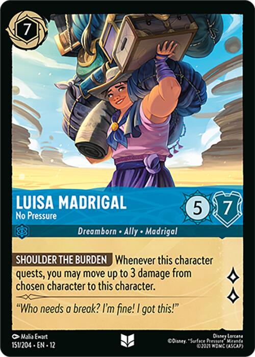 Luisa Madrigal - No Pressure (151/204) [Wilds Unknown] | Black Swamp Games