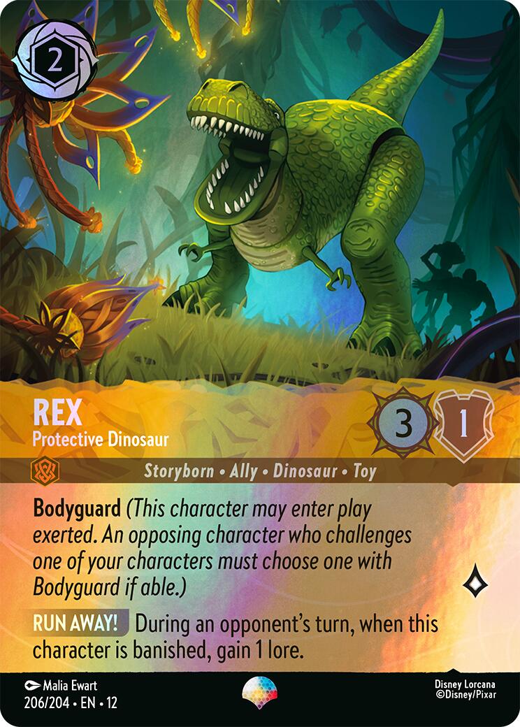 Rex - Protective Dinosaur (Epic) (206/204) [Wilds Unknown] | Black Swamp Games