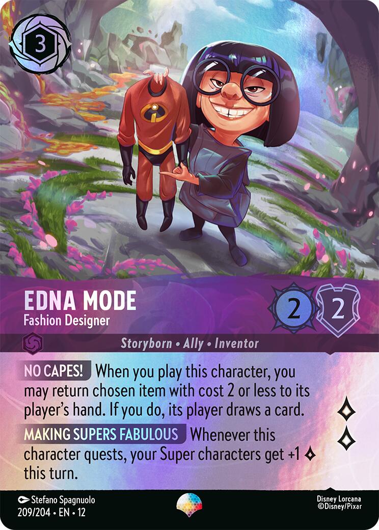 Edna Mode - Fashion Designer (Epic) (209/204) [Wilds Unknown] | Black Swamp Games