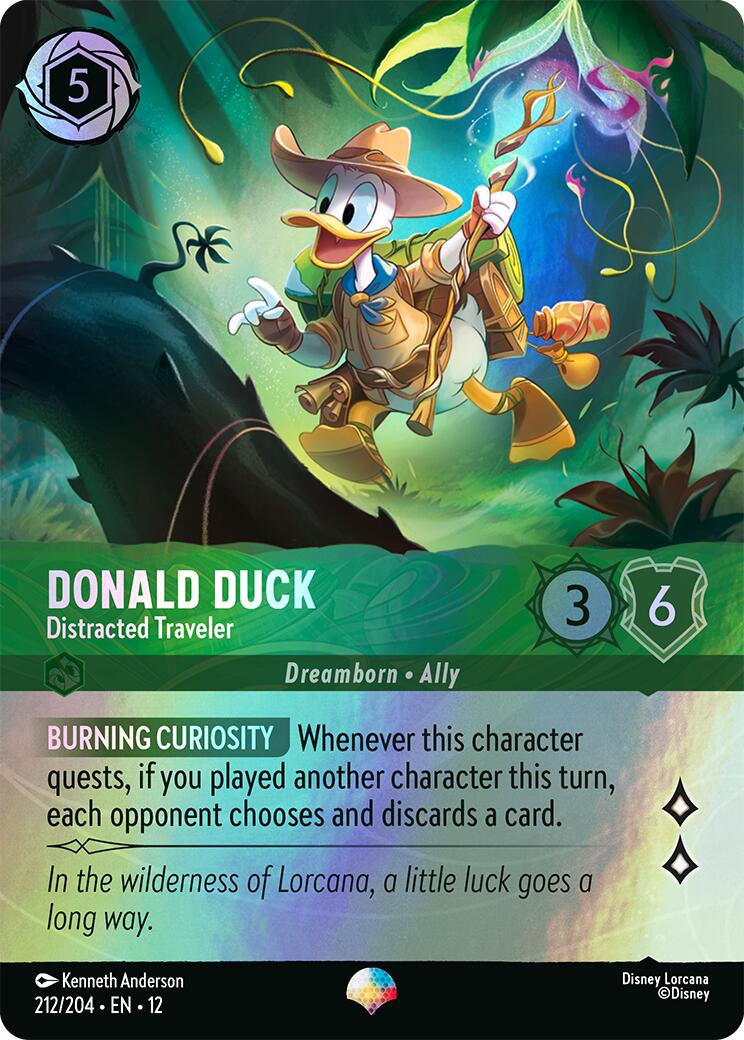 Donald Duck - Distracted Traveler (Epic) (212/204) [Wilds Unknown] | Black Swamp Games