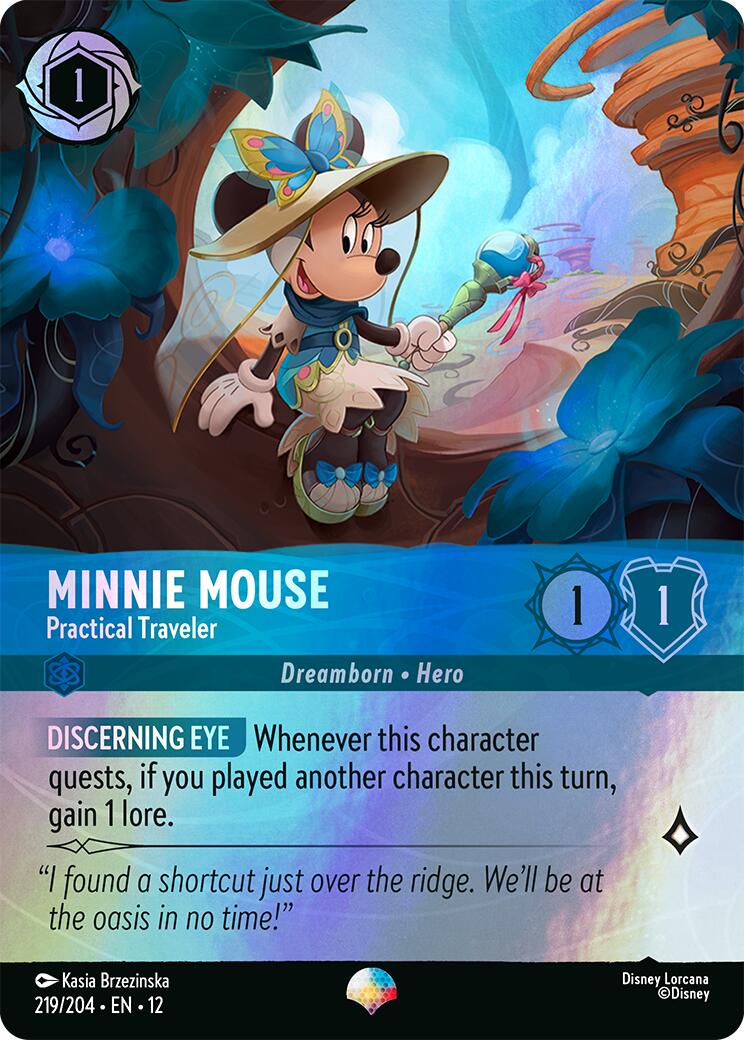 Minnie Mouse - Practical Traveler (Epic) (219/204) [Wilds Unknown] | Black Swamp Games