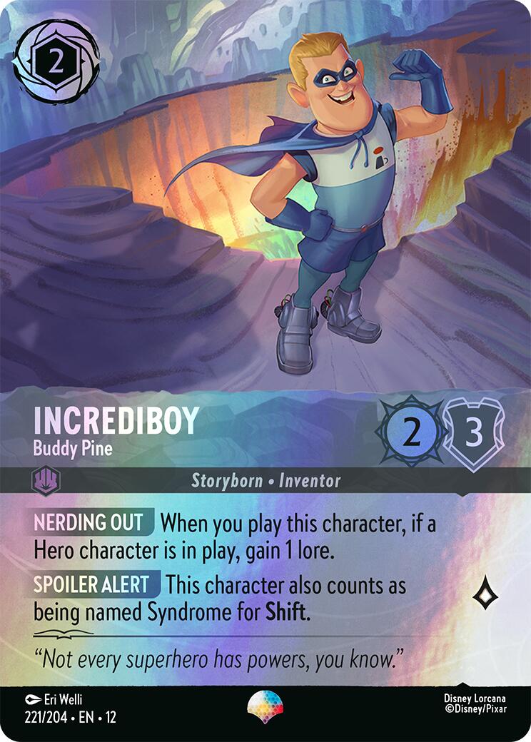 Incrediboy - Buddy Pine (Epic) (221/204) [Wilds Unknown] | Black Swamp Games