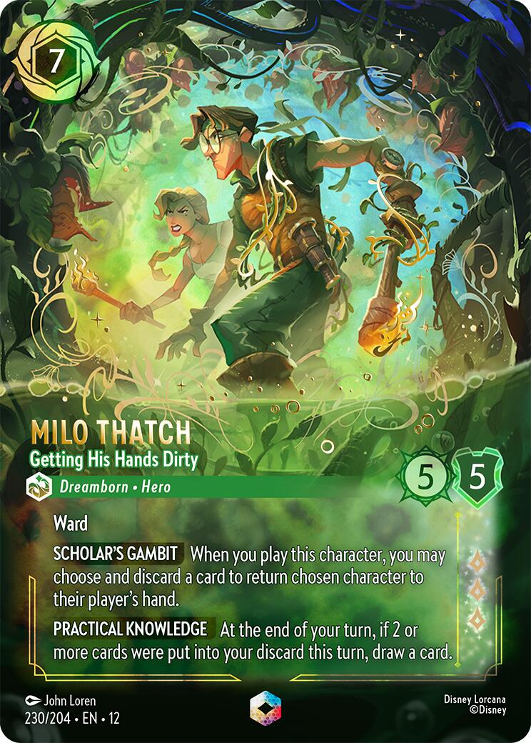 Milo Thatch - Getting His Hands Dirty (Enchanted) (230/204) [Wilds Unknown] | Black Swamp Games