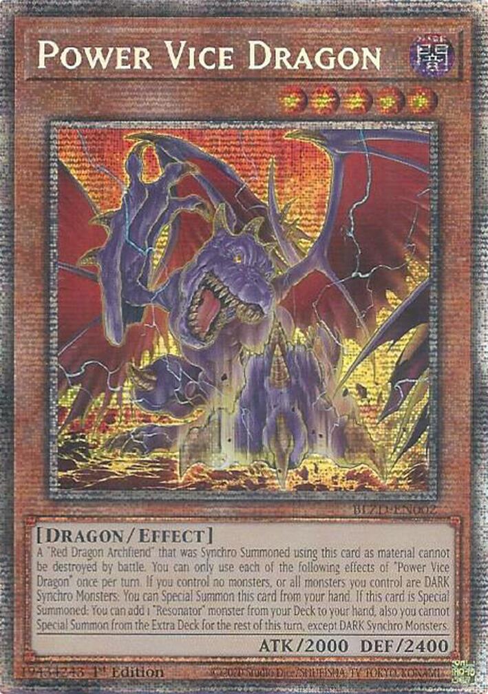 Power Vice Dragon (Starlight Rare) [BLZD-EN002] Starlight Rare | Black Swamp Games