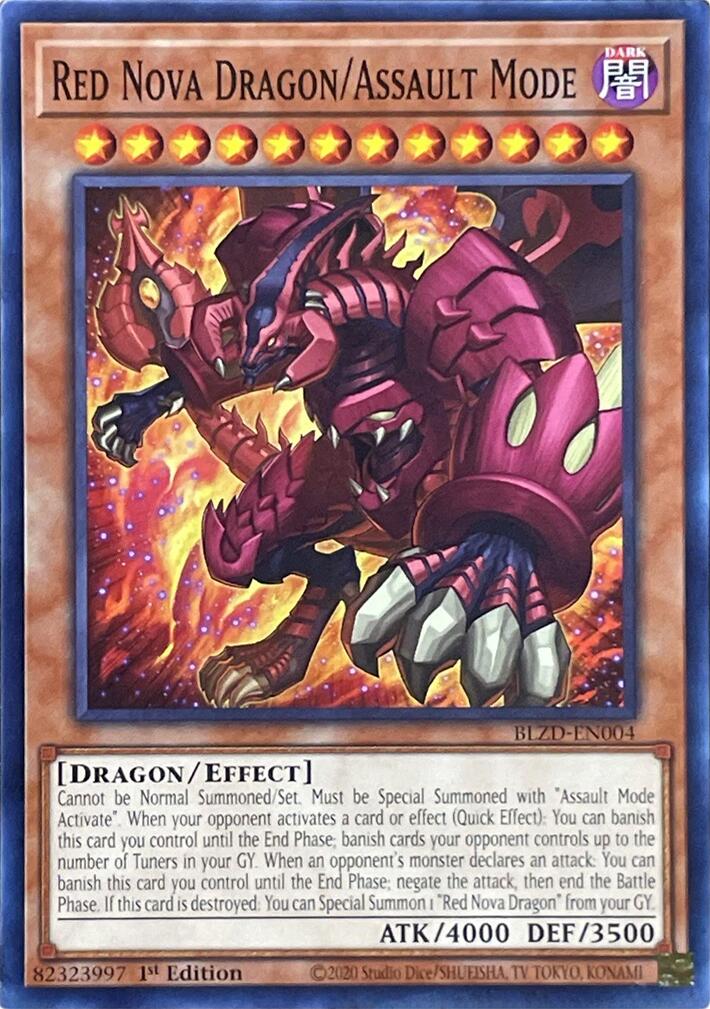 Red Nova Dragon/Assault Mode [BLZD-EN004] Common | Black Swamp Games