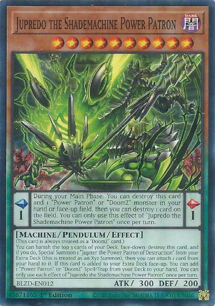 Jupredo the Shademachine Power Patron [BLZD-EN012] Common | Black Swamp Games