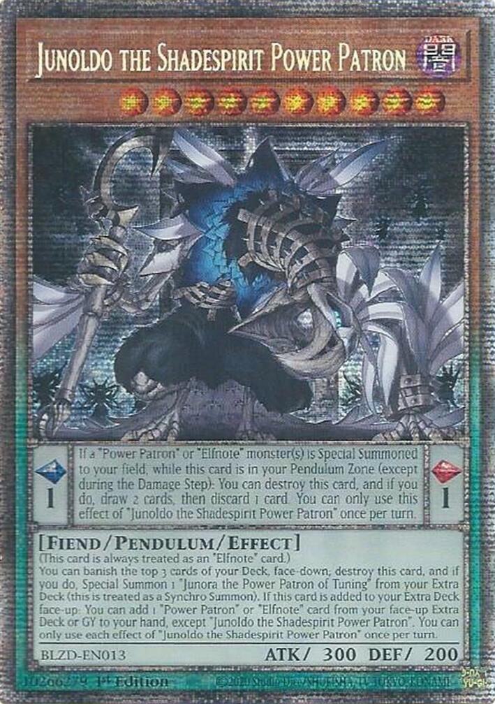 Junoldo the Shadespirit Power Patron (Starlight Rare) [BLZD-EN013] Starlight Rare | Black Swamp Games