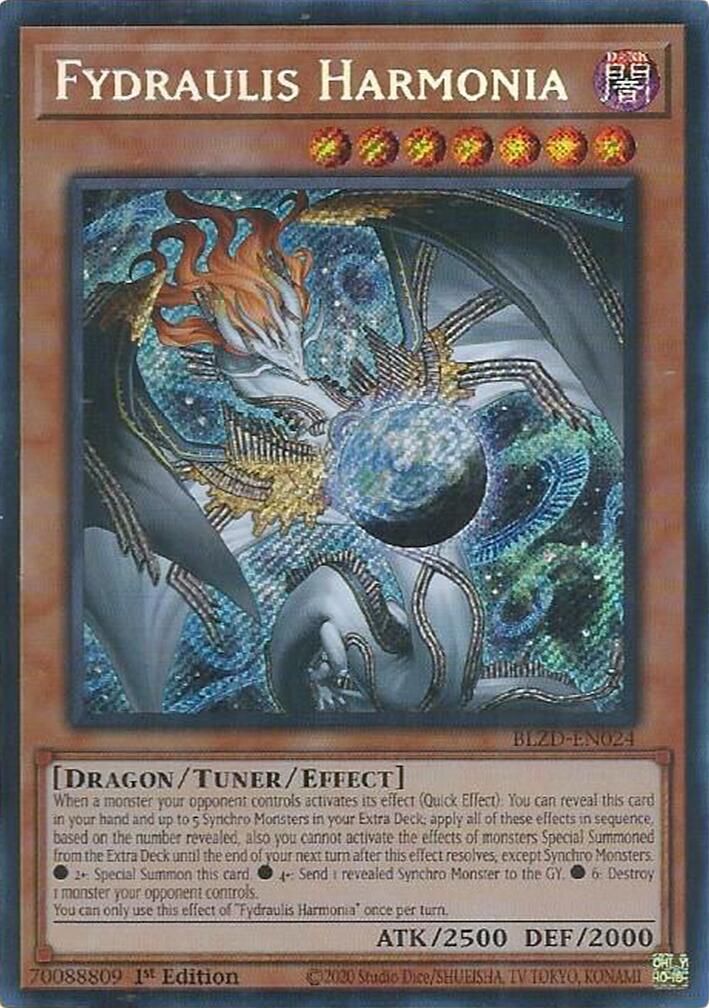 Fydraulis Harmonia [BLZD-EN024] Secret Rare | Black Swamp Games