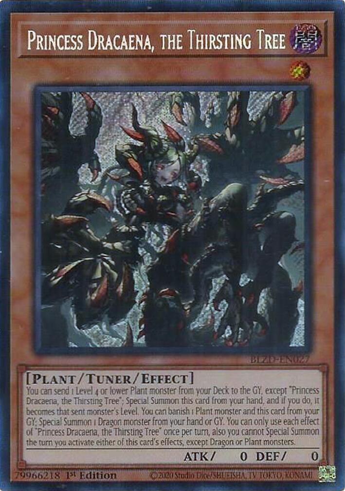 Princess Dracaena, the Thirsting Tree [BLZD-EN027] Secret Rare | Black Swamp Games