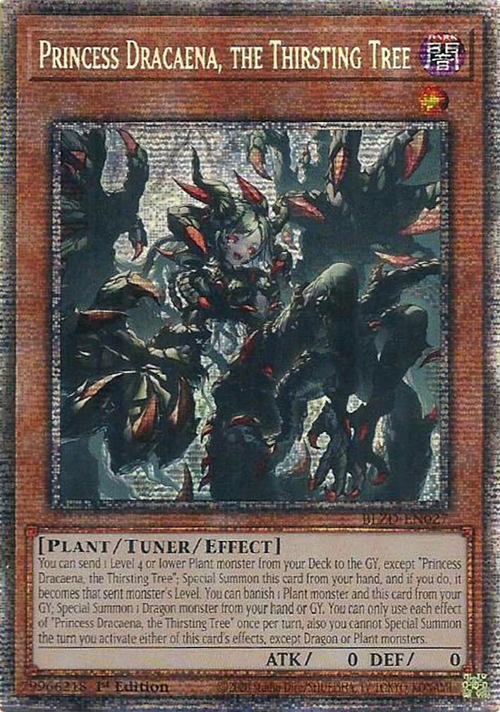 Princess Dracaena, the Thirsting Tree (Starlight Rare) [BLZD-EN027] Starlight Rare | Black Swamp Games