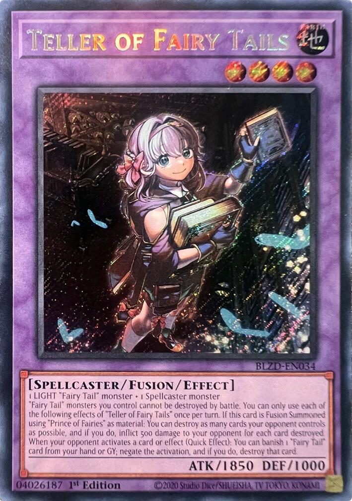 Teller of Fairy Tails [BLZD-EN034] Secret Rare | Black Swamp Games