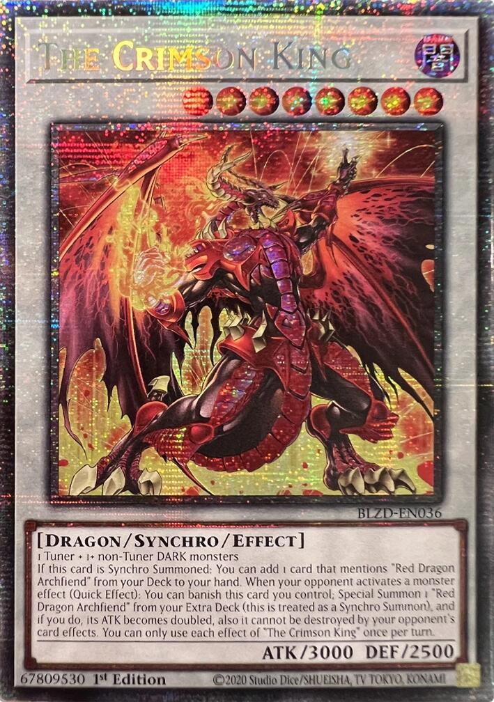 The Crimson King (Starlight Rare) [BLZD-EN036] Starlight Rare | Black Swamp Games