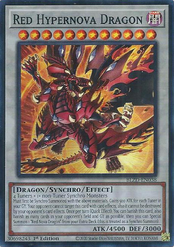 Red Hypernova Dragon [BLZD-EN038] Super Rare | Black Swamp Games