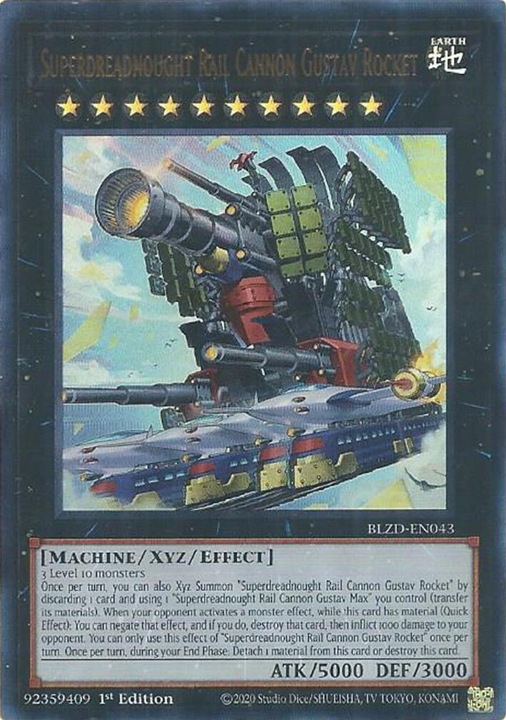 Superdreadnought Rail Cannon Gustav Rocket [BLZD-EN043] Ultra Rare | Black Swamp Games